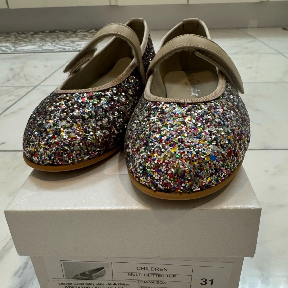 Childrenchic Glitter Mary Jane Flats - Picture 2 of 7